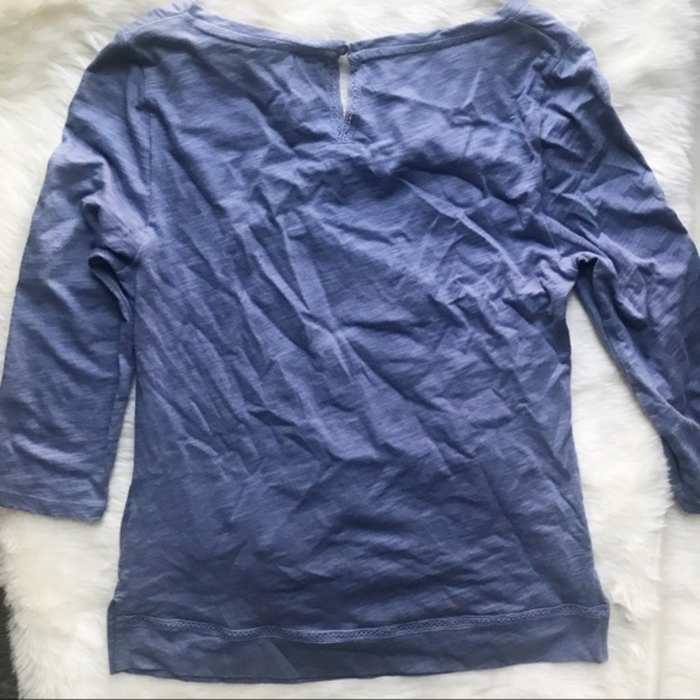 Anthropologie Meadow Rue Tuxedo Ruffle Top - Picture 5 of 5